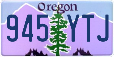 OR license plate 945YTJ
