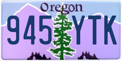 OR license plate 945YTK