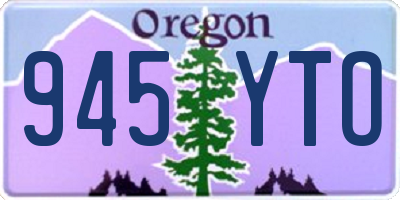 OR license plate 945YTO