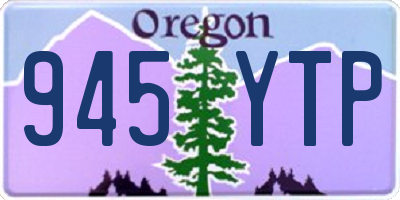 OR license plate 945YTP