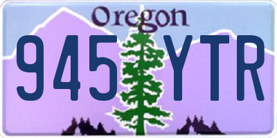 OR license plate 945YTR