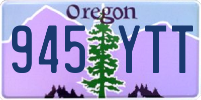 OR license plate 945YTT