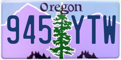 OR license plate 945YTW