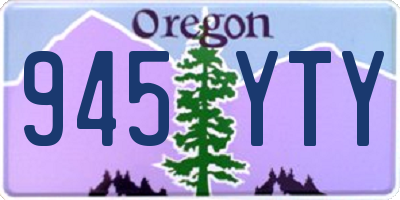 OR license plate 945YTY