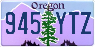 OR license plate 945YTZ