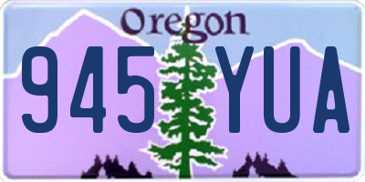 OR license plate 945YUA