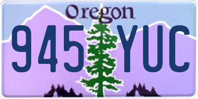 OR license plate 945YUC