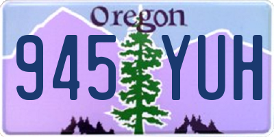 OR license plate 945YUH