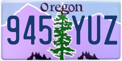 OR license plate 945YUZ