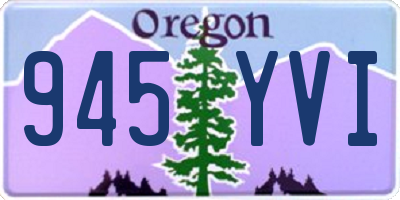 OR license plate 945YVI