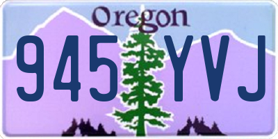 OR license plate 945YVJ