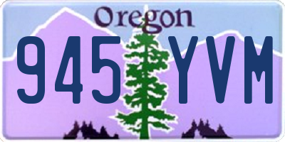 OR license plate 945YVM