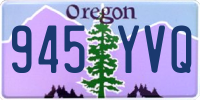 OR license plate 945YVQ