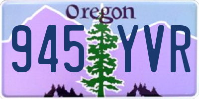 OR license plate 945YVR