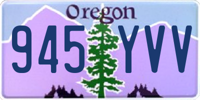 OR license plate 945YVV