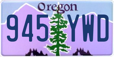 OR license plate 945YWD