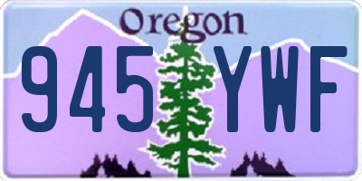 OR license plate 945YWF
