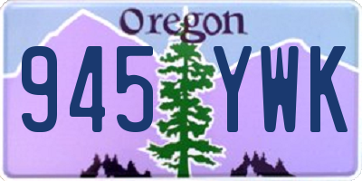 OR license plate 945YWK