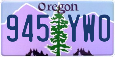 OR license plate 945YWO
