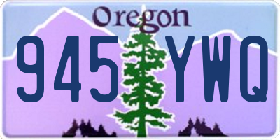 OR license plate 945YWQ