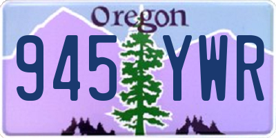 OR license plate 945YWR