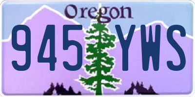 OR license plate 945YWS