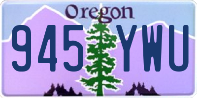 OR license plate 945YWU