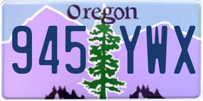 OR license plate 945YWX