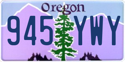 OR license plate 945YWY