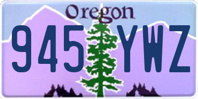 OR license plate 945YWZ