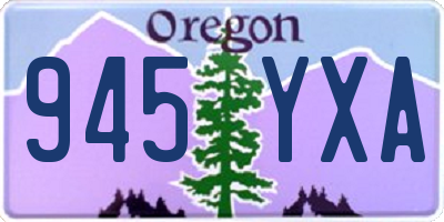 OR license plate 945YXA