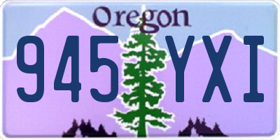 OR license plate 945YXI