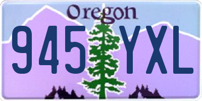 OR license plate 945YXL