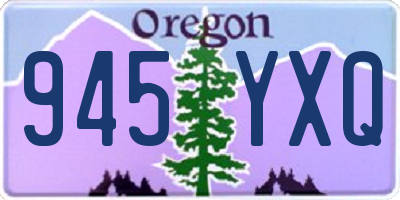 OR license plate 945YXQ