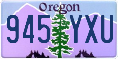 OR license plate 945YXU
