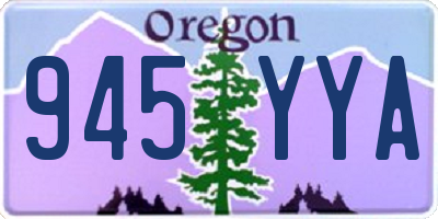 OR license plate 945YYA