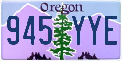 OR license plate 945YYE
