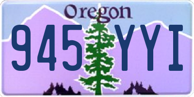 OR license plate 945YYI