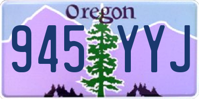 OR license plate 945YYJ