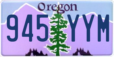 OR license plate 945YYM