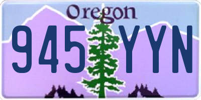 OR license plate 945YYN