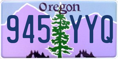 OR license plate 945YYQ