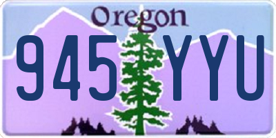 OR license plate 945YYU