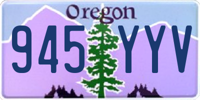 OR license plate 945YYV