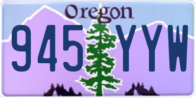 OR license plate 945YYW
