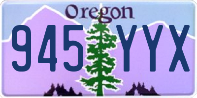 OR license plate 945YYX