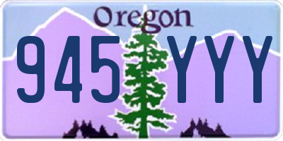 OR license plate 945YYY