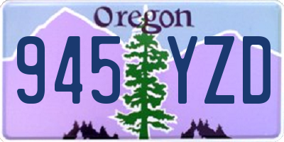 OR license plate 945YZD