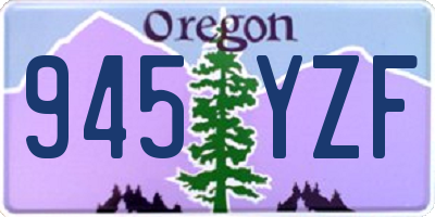 OR license plate 945YZF
