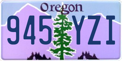 OR license plate 945YZI
